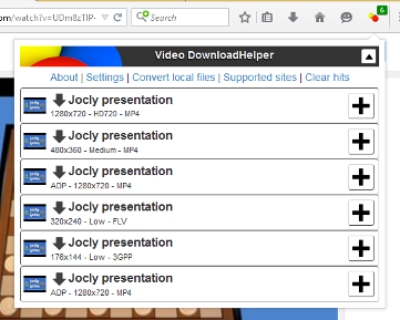 Video DownloadHelper (Firefox)