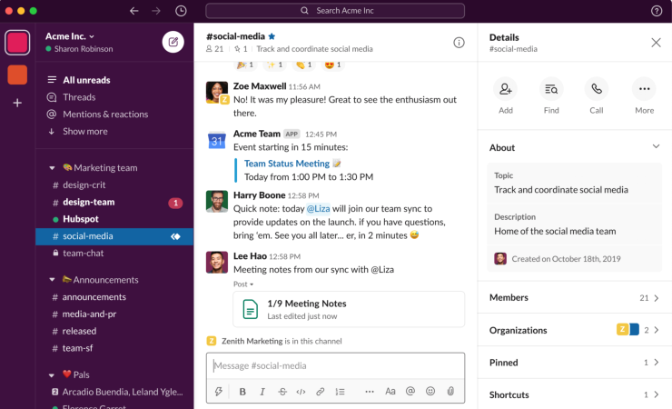 how to download miage from slack