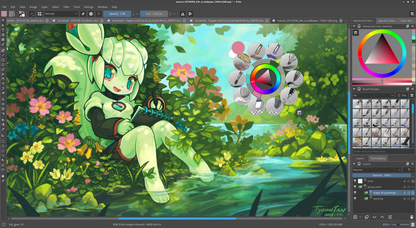 download the new for windows Krita 5.2.2